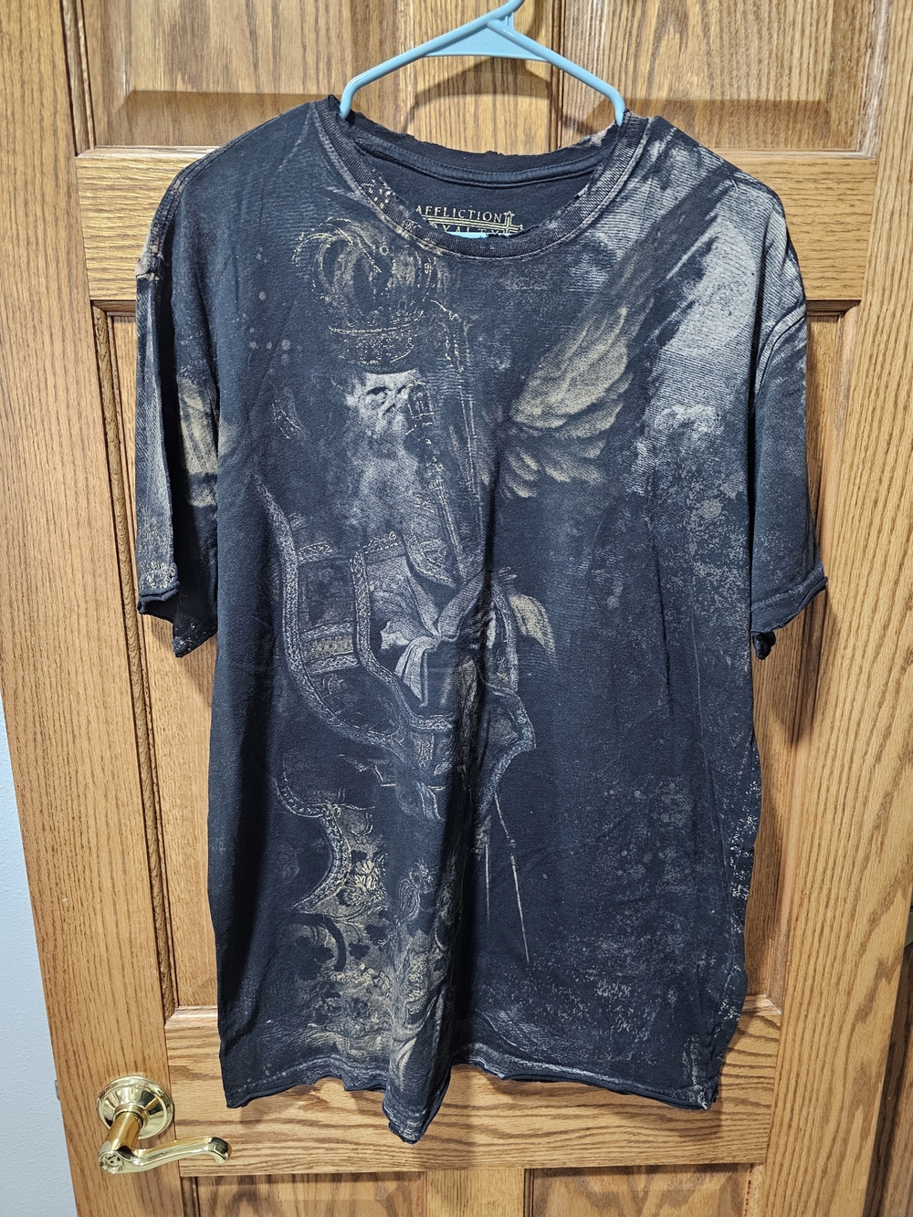 Affliction Royalty Rare Saint Priest Graphic T-Shirt Rare Mens L
